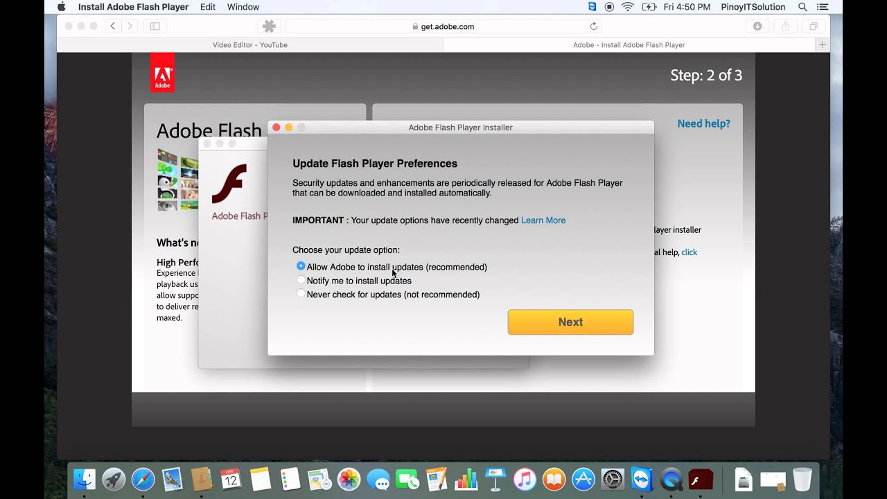 install flash player on mac